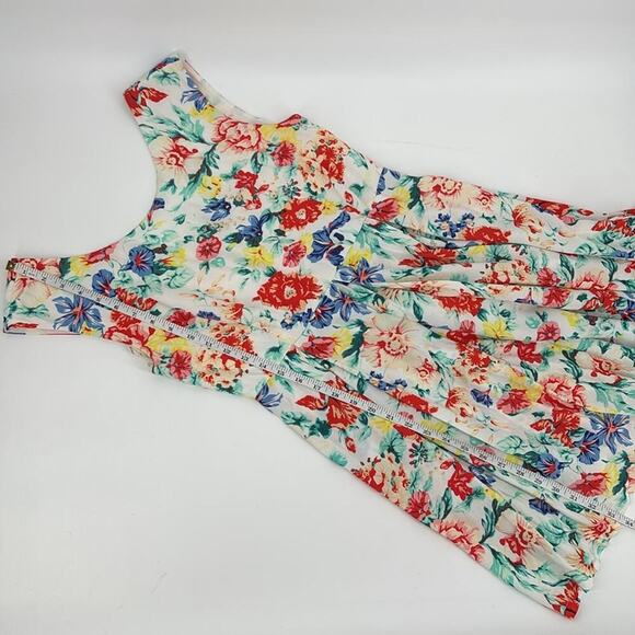 MinkPink Womens White Floral Fit Flare Summer Garden Party Dress Size M - Picture 13 of 13